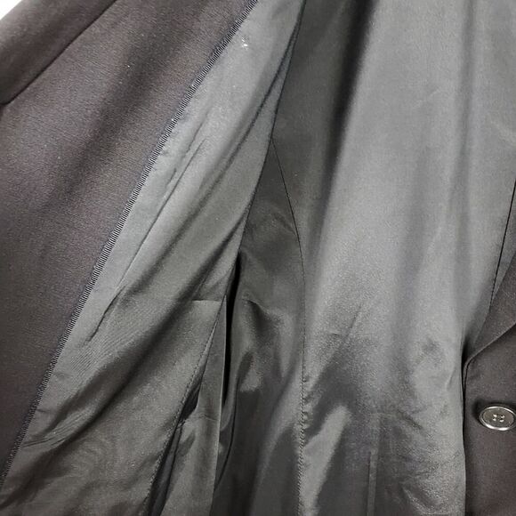 Ann Taylor Button Front Blazer Jacket Black Size 2 - Picture 7 of 9